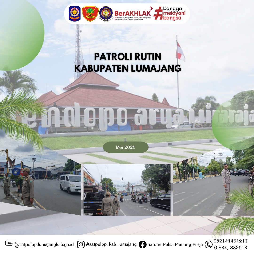 Penertiban Anjal, Gepeng, Badut di Perempatan Lampu Merah Wilayah Kabupaten Lumajang