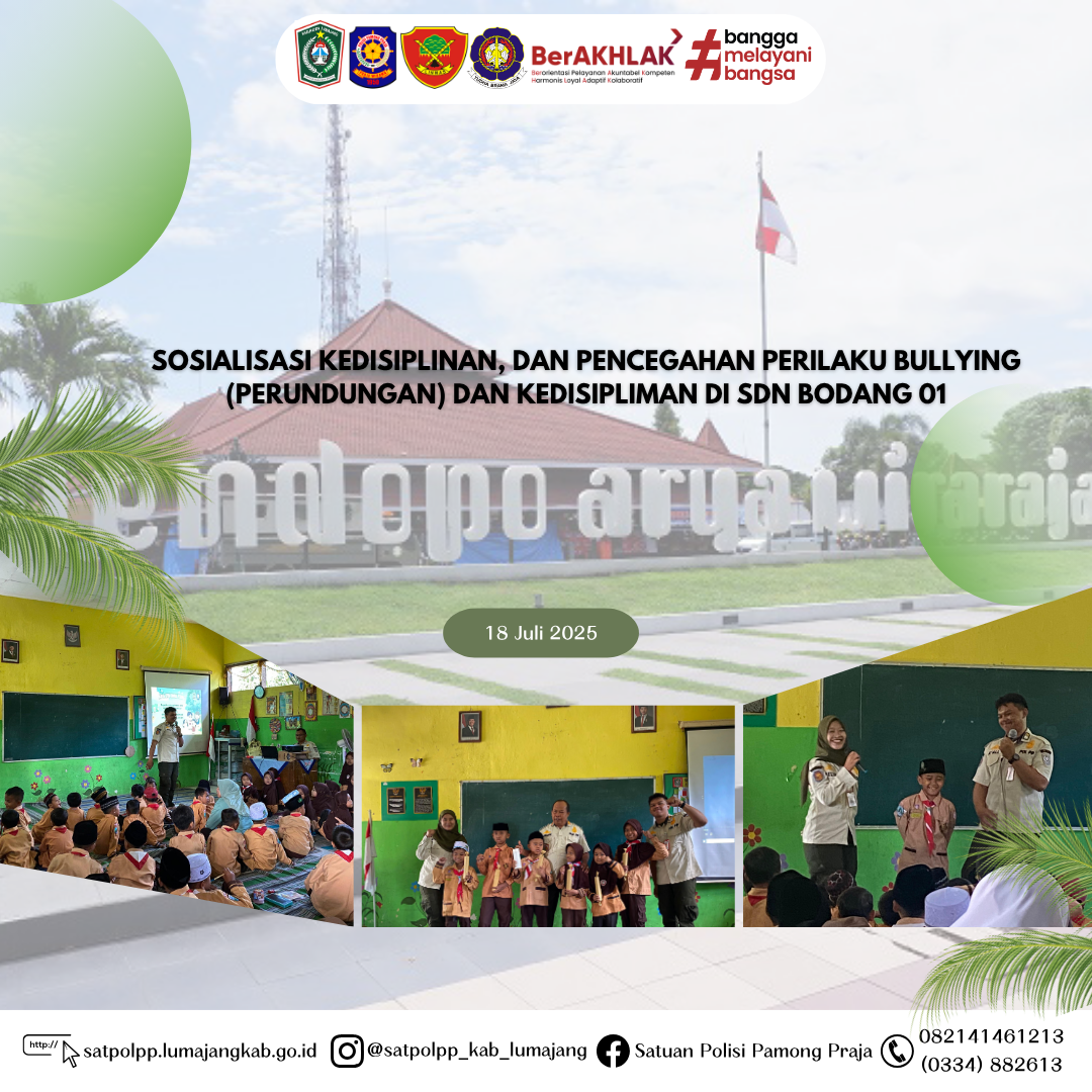 Sosialisasi Kedisiplinan dan Bullying (Perundungan) di SDN Bodang 01