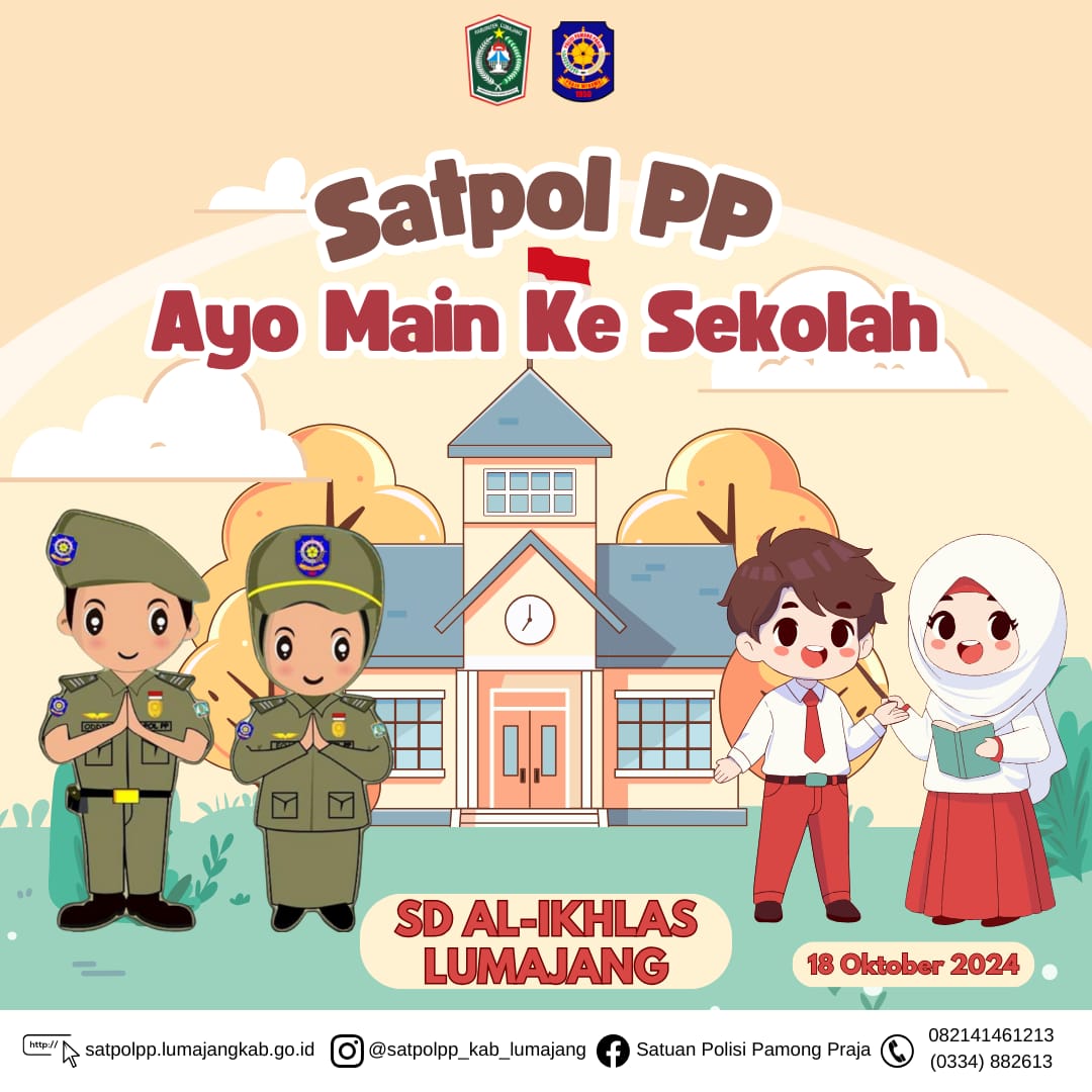 Satpol PP ayo main ke sekolah... 