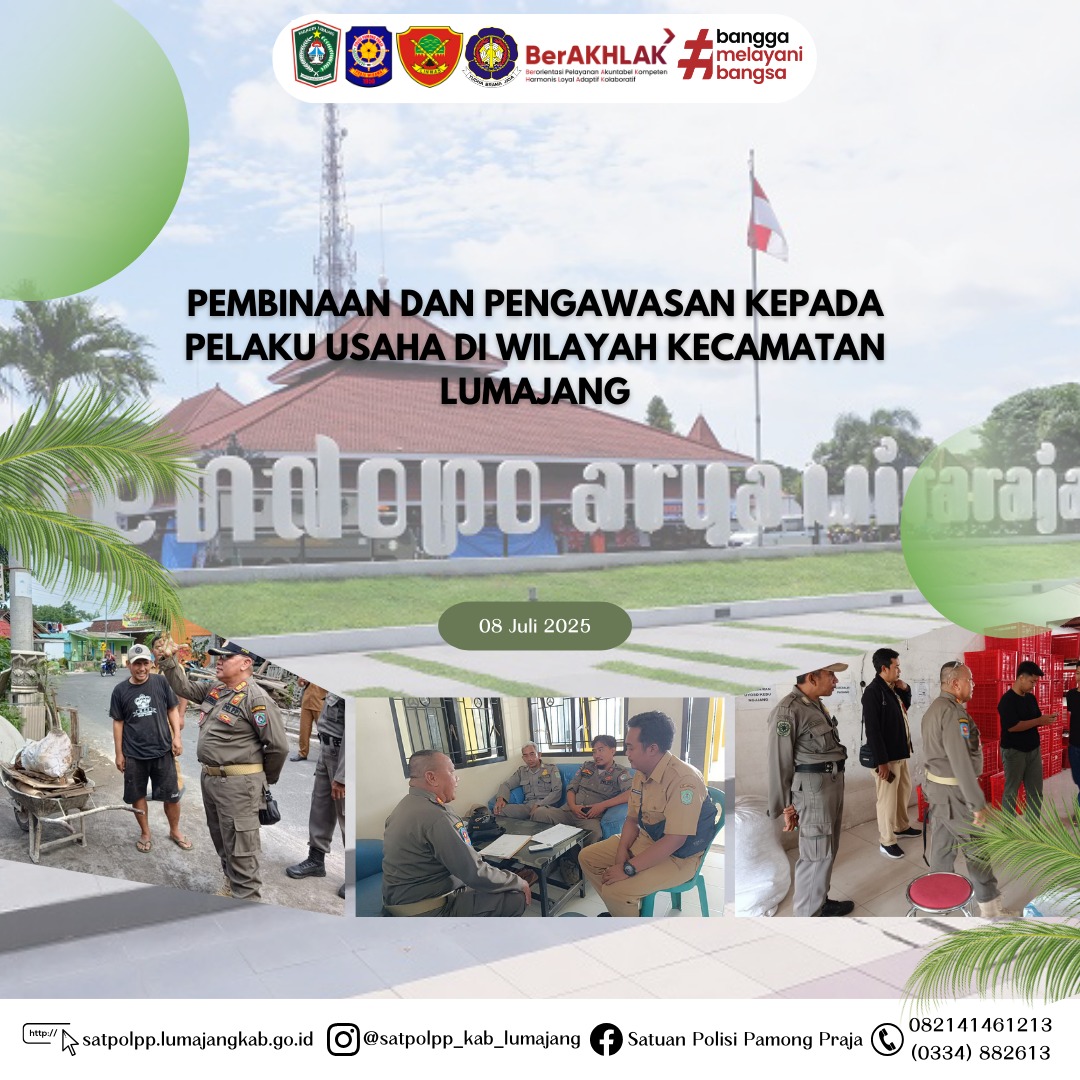 Pembinaan dan Pengawasan Kepada Pelaku Usaha di wilayah Kecamatan Lumajang