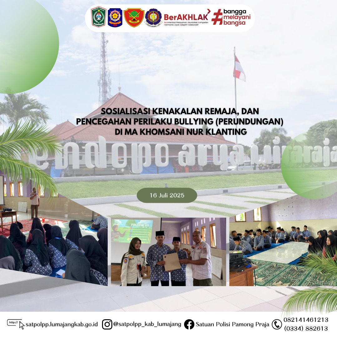 Sosialisasi Kedisiplinan dan Bullying (Perundungan) di MAS Khomsani Nur Klanting