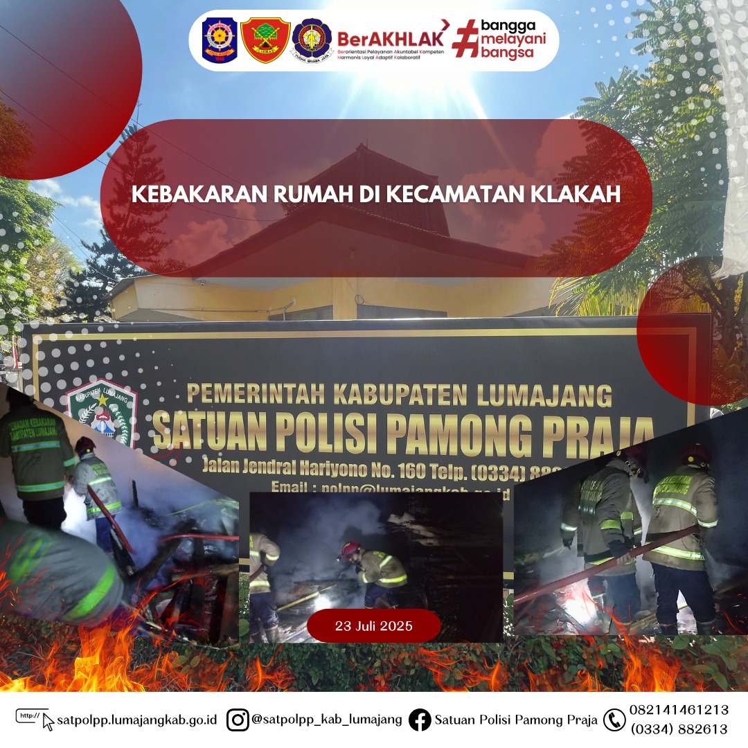 Kebakaran Rumah di Kecamatan Klakah