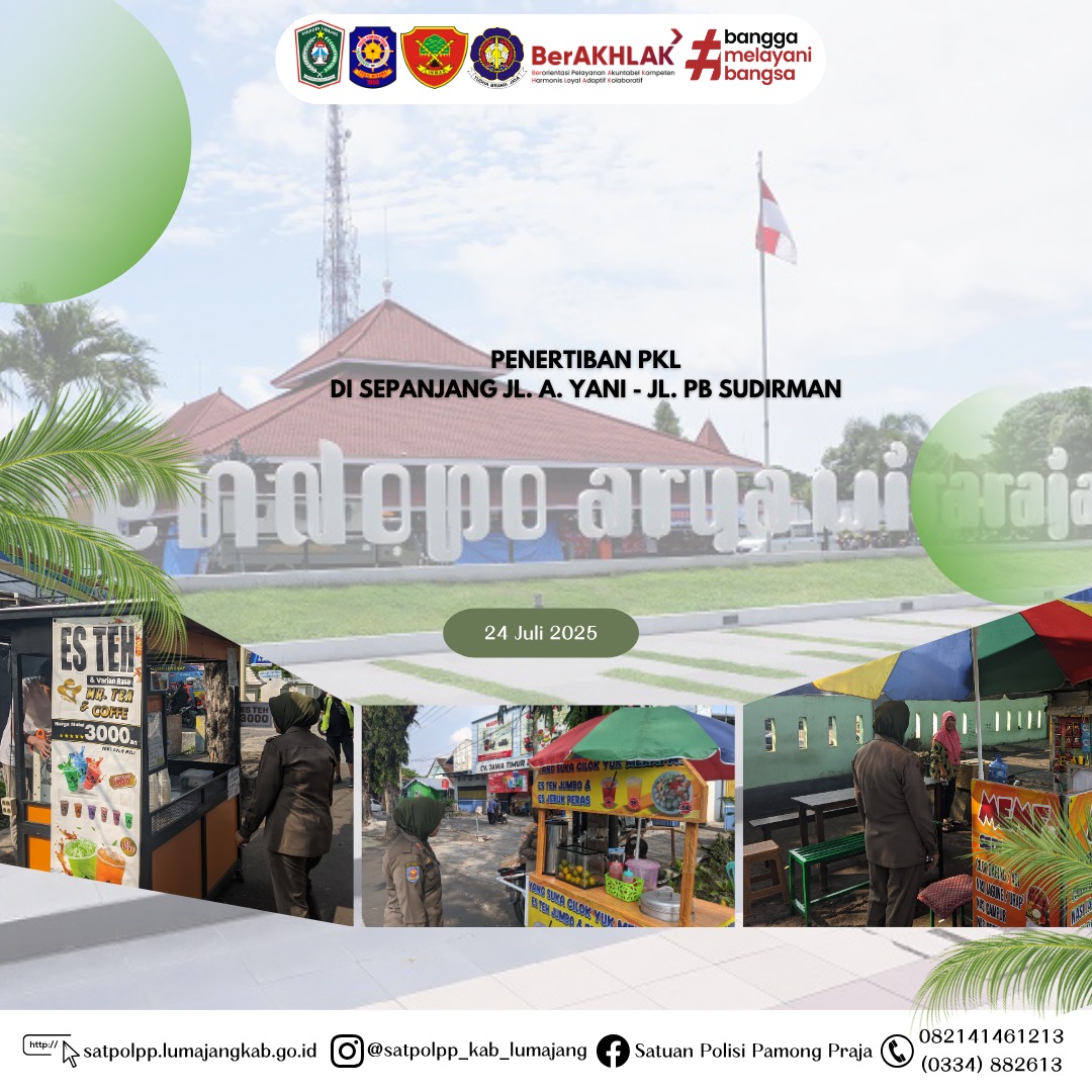 Penertiban PKL di Sepanjang Jalan A Yani dan PB Sudirman