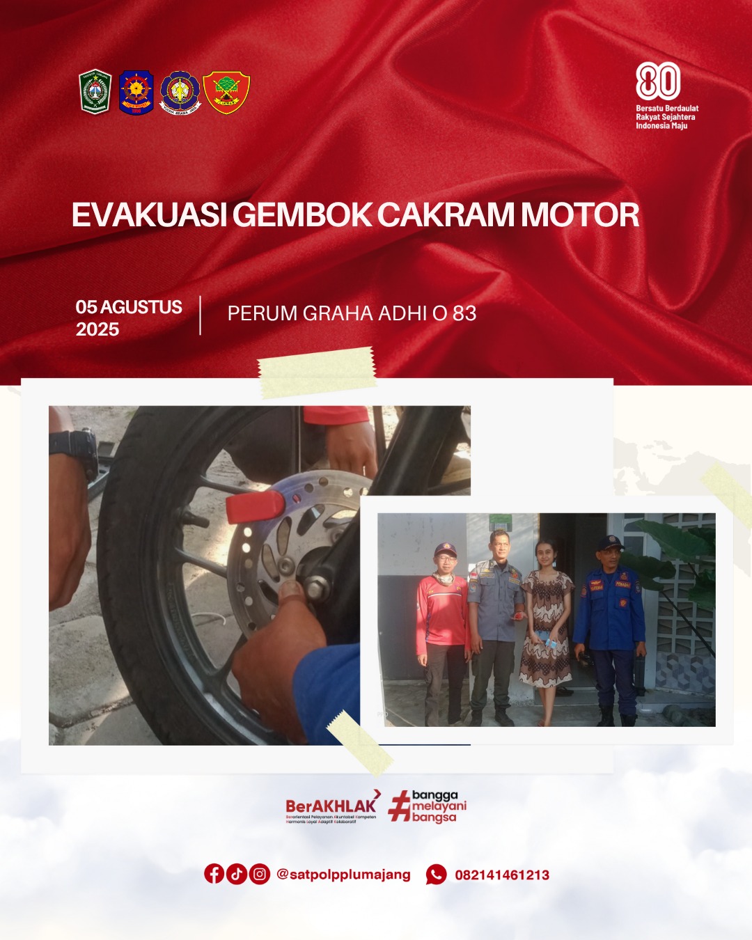 Evkuasi Gembok Cakram Motor