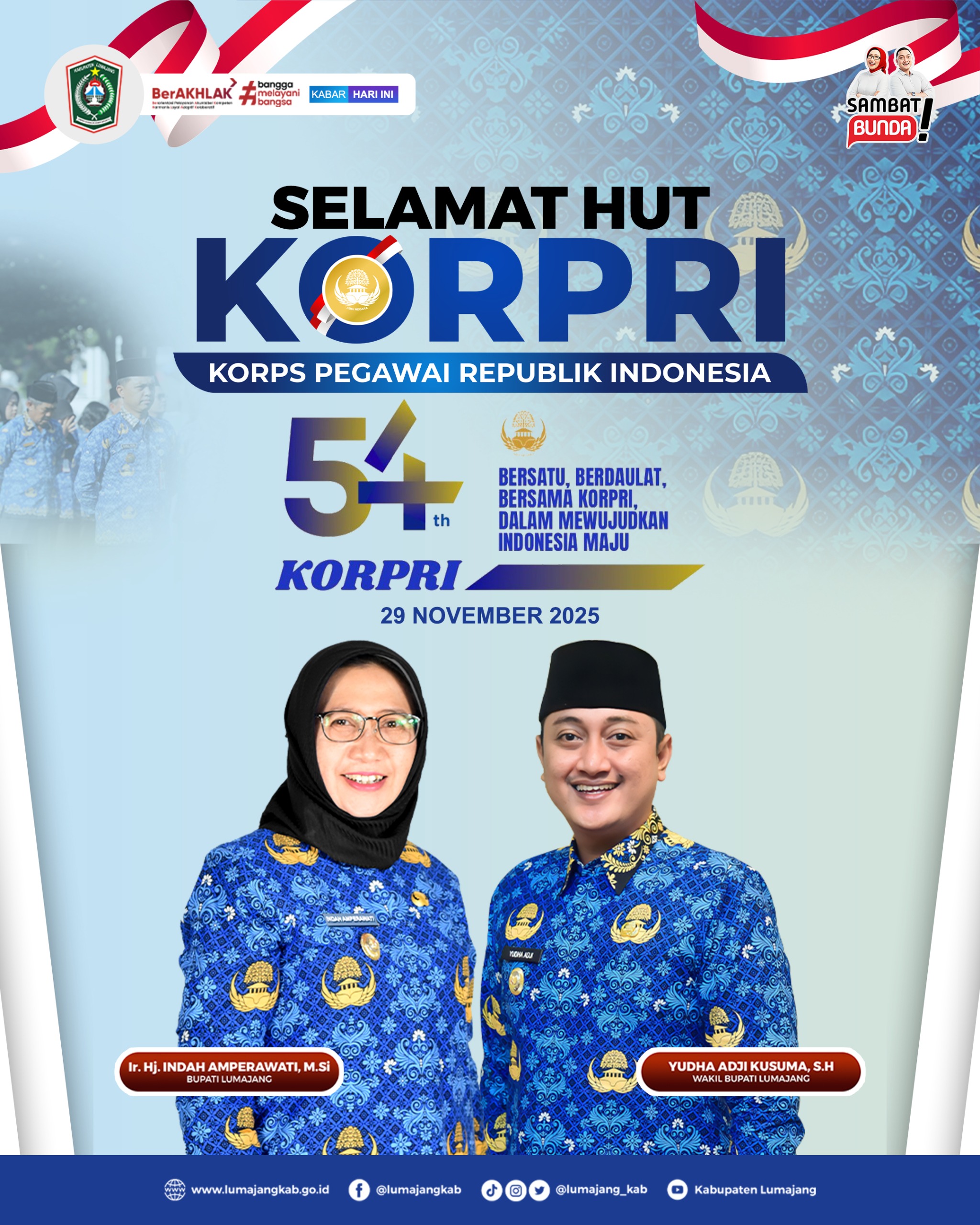 Selamat Hari Ulang Tahun ke-54 KORPRI! ????
