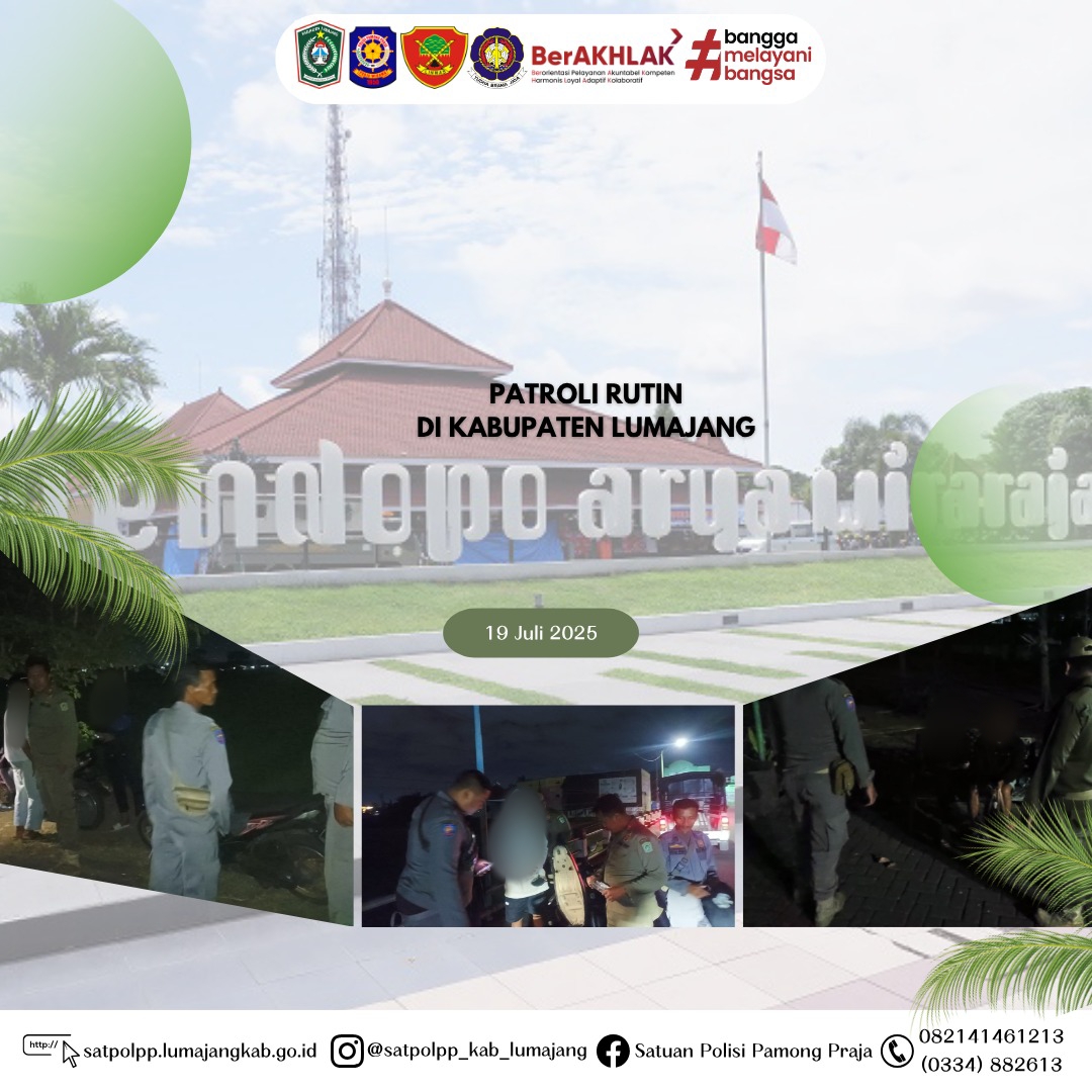 Satpol PP Lumajang Beraksi di Malam Hari, Tertibkan Pasangan dan Remaja yang Berulah!!!