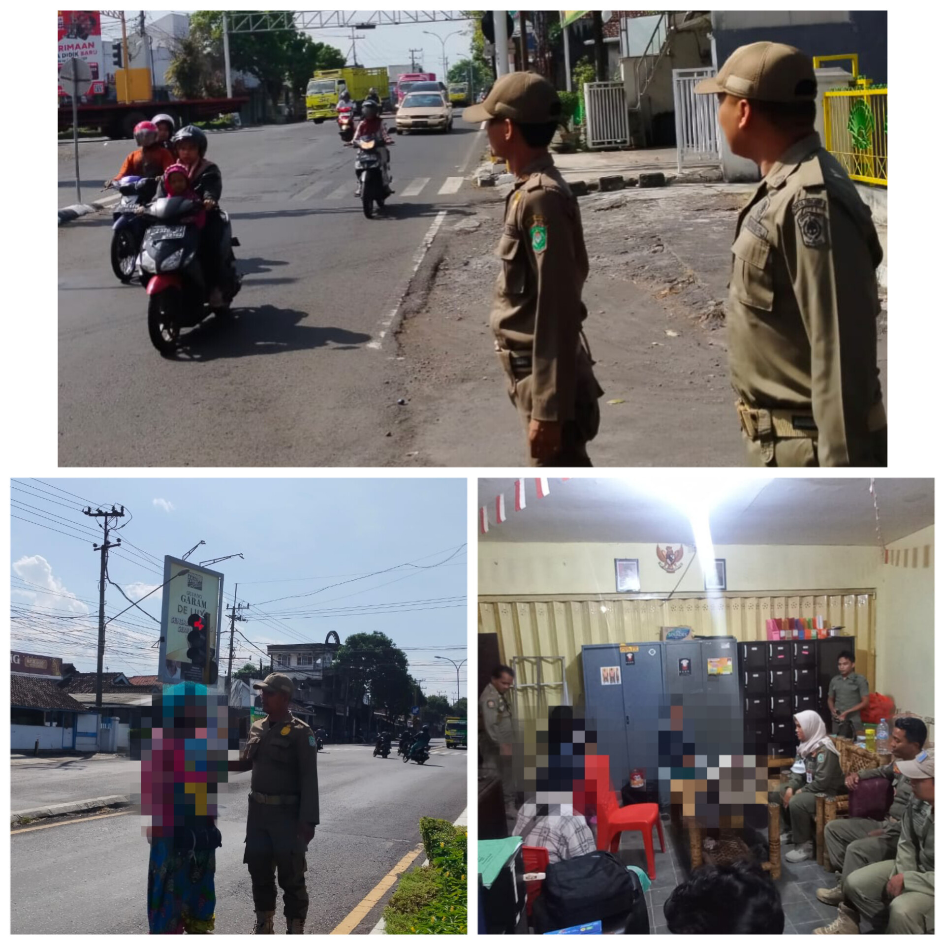 Penertiban Anjal, Gepeng, Badut di Perempatan Lampu Merah Wilayah Kabupaten Lumajang