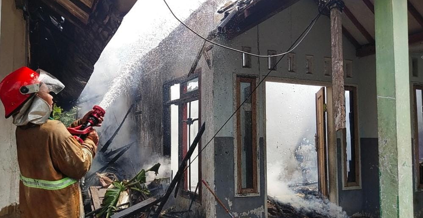 Kebakaran Rumah di Dusun Sukorame Desa Jatigono Kecamatan Kunir