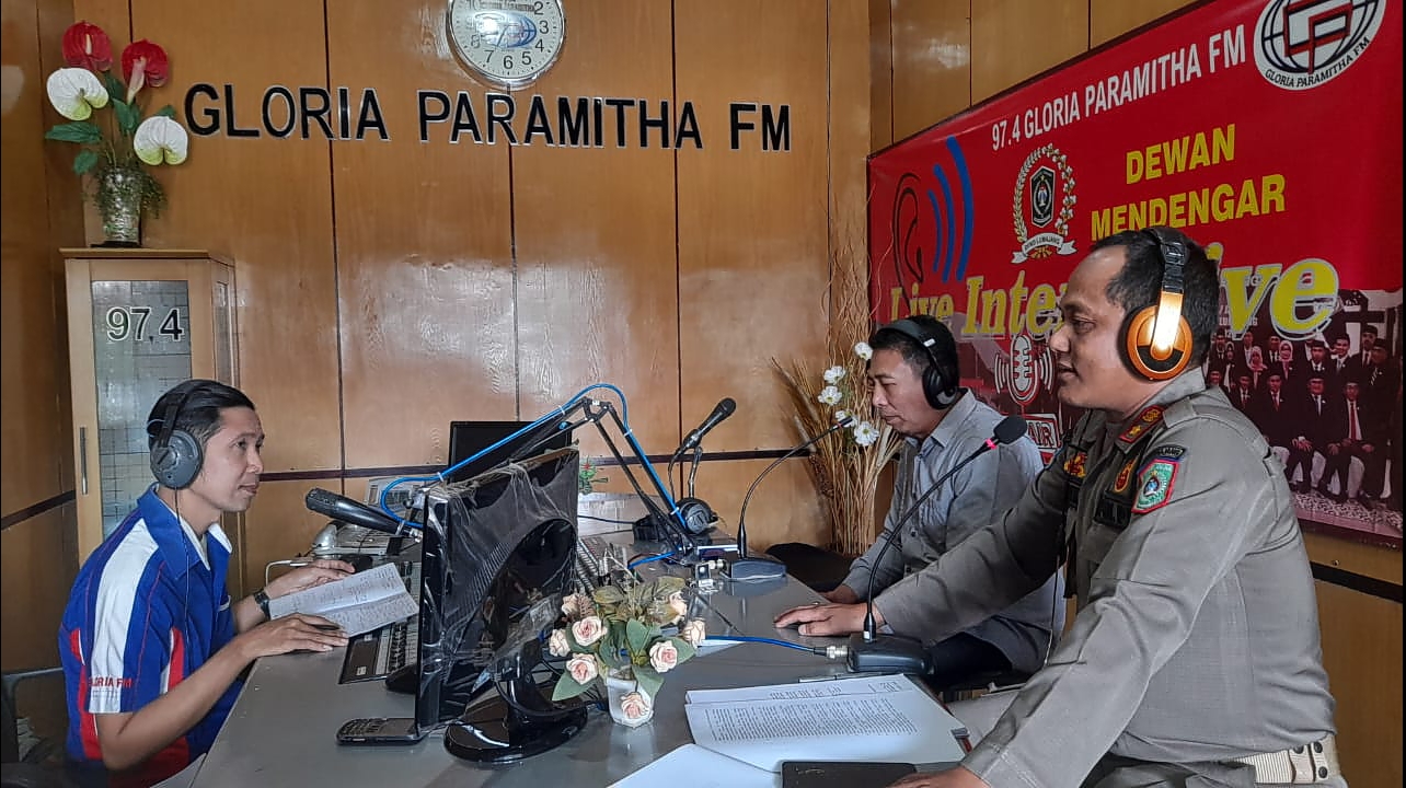 SATPOL PP Gencar Sosialisasikan Gempur Rokok Ilegal bersama Radio Gloria Paramitha FM